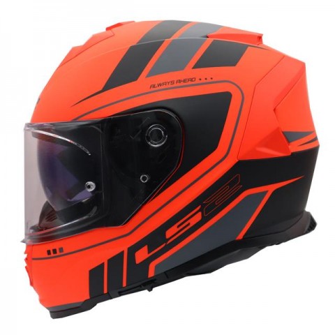 Ls2 Storm 2 Fıst Kapalı Kask Mat Turuncu-siyah