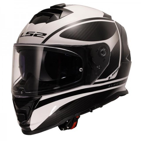 Ls2 Storm 2 Kapalı Kask Dodger Mat Siyah Beyaz