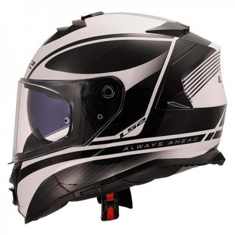 Ls2 Storm 2 Kapalı Kask Dodger Mat Siyah Beyaz