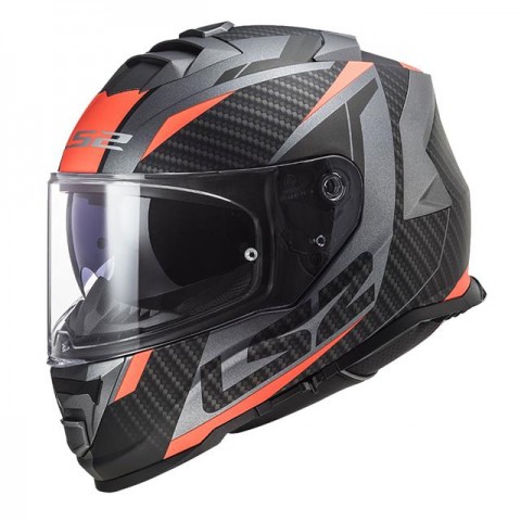 Ls2 Storm 2 Kapalı Kask Mat Tıtanıum Neon Turuncu