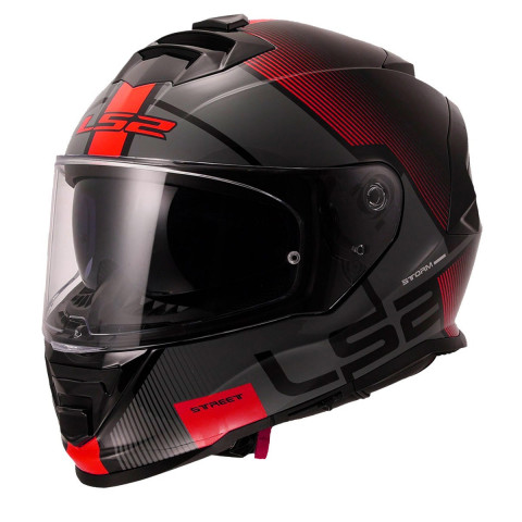 Ls2 Storm 2 Kask Kapalı Epıc Siyah-kırmızı