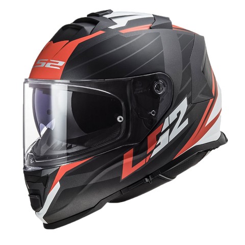 Ls2 Storm 2 Nerve Kapalı Kask Mat Siyah-kırmızı X-LARGE