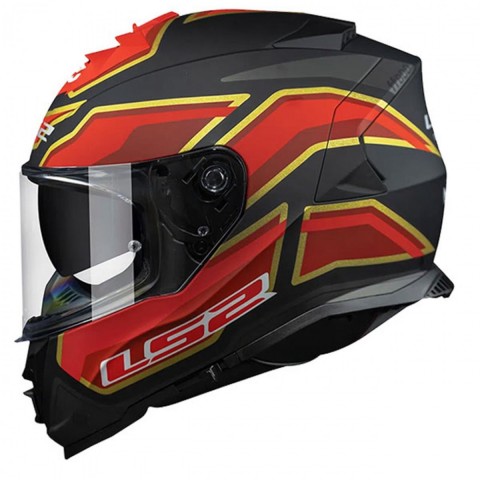 Ls2 Storm Foggy Kapalı Kask Mat Siyah-kırmızı LARGE