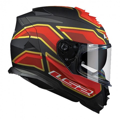 Ls2 Storm Foggy Kapalı Kask Mat Siyah-kırmızı LARGE