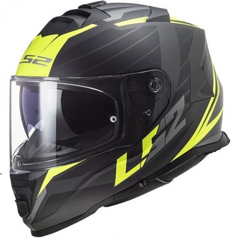Ls2 Storm Nerve Kapalı Kask Mat Siyah-neon Sarı MEDIUM
