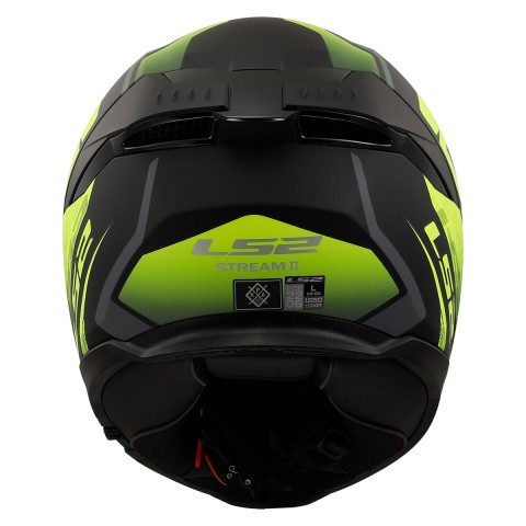 Ls2 Stream 2 Fury Kapalı Kask Mat Siyah-gri-neon Sarı 3X-LARGE