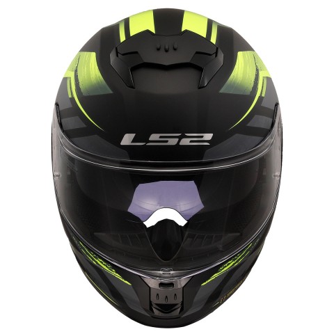 Ls2 Stream 2 Fury Kapalı Kask Mat Siyah-gri-neon Sarı 3X-LARGE