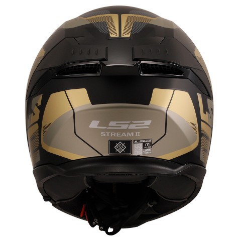 Ls2 Stream 2 Road Kapalı Kask Mat Siyah-gold-gri