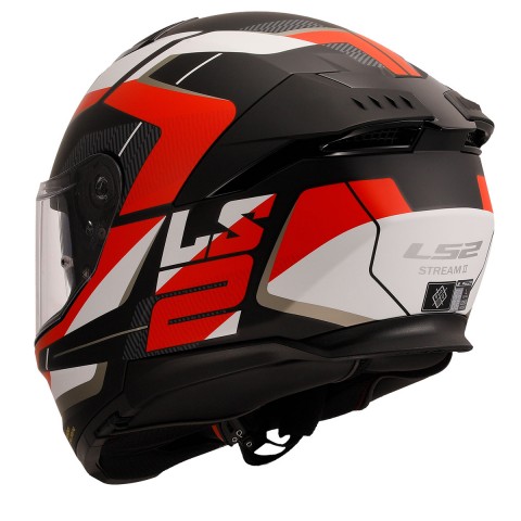 Ls2 Stream 2 Road Kapalı Kask Mat Siyah-kırmızı-beyaz-gri