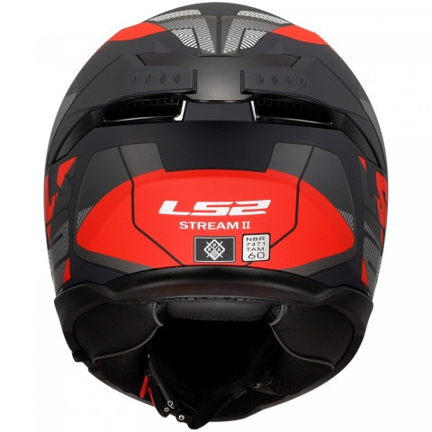 Ls2 Stream 2 Road Kapalı Kask Mat Siyah-tıtanıum-kırmızı