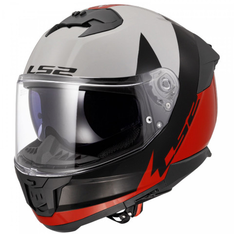 Ls2 Stream 2 Thunderbız Siyah-kırmızı-beyaz Kask