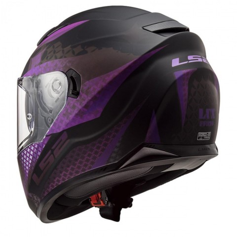 Ls2 Stream Evo Lux Kapalı Kask Mat Siyah-pembe X-SMALL