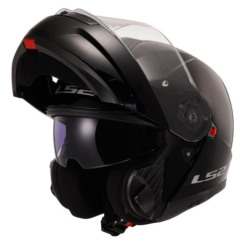 Ls2 Strobe 2 Çene Açılır Kask Siyah MEDIUM
