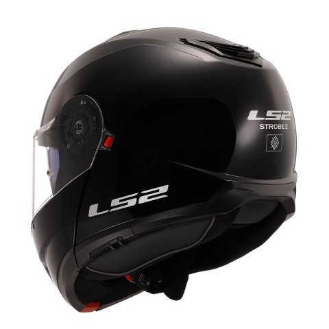 Ls2 Strobe 2 Çene Açılır Kask Siyah MEDIUM