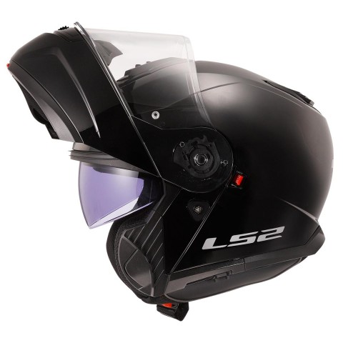 Ls2 Strobe 2 Çene Açılır Kask Siyah MEDIUM
