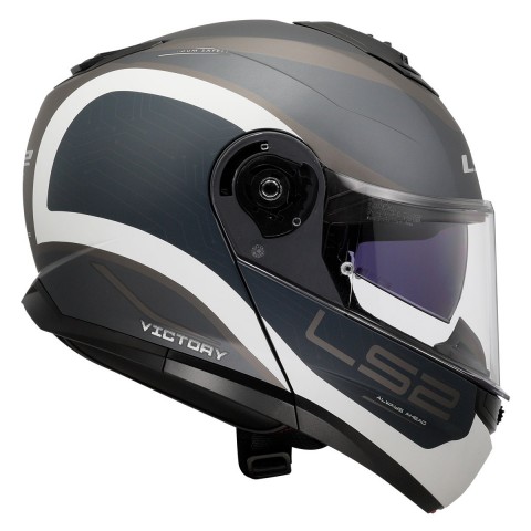 Ls2 Strobe 2 Vıctory Mat Gri-mavi-kum Kask