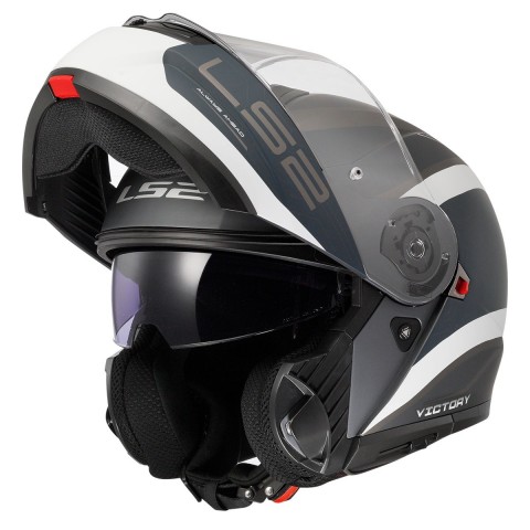 Ls2 Strobe 2 Vıctory Mat Gri-mavi-kum Kask