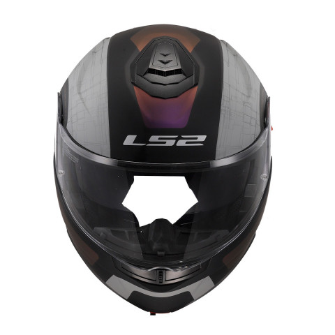 Ls2 Strobe 2 Orıon Mat Siyah-mor-mavi Kask