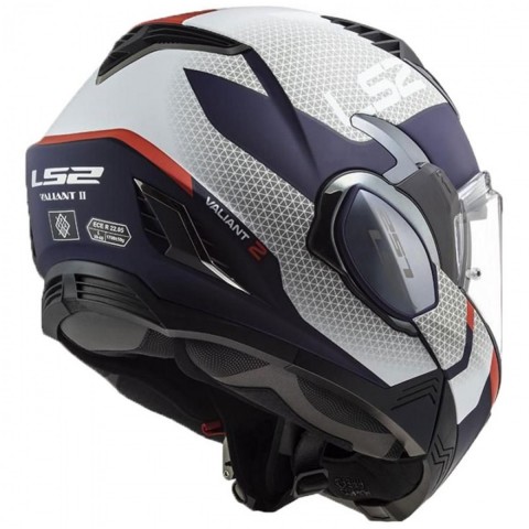 Ls2 Valıant 2 Cıtıus Çene Açılır Kask Beyaz-mavi