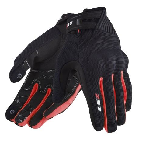 Ls2 Yazlık Eldiven Dart 2 Siyah Kırmızı