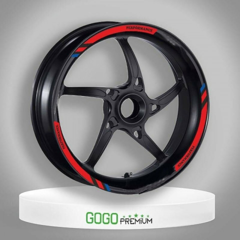 M Power Kırmızı Honda Dio Uyumlu 1 Set Jant Şeridi