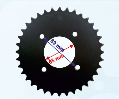 Mondıal Arka Dişli 36t Sym Wolf 250 (iç Çap 65 Mm 4 Delikli Ind Öm (520 Zincir İçin)