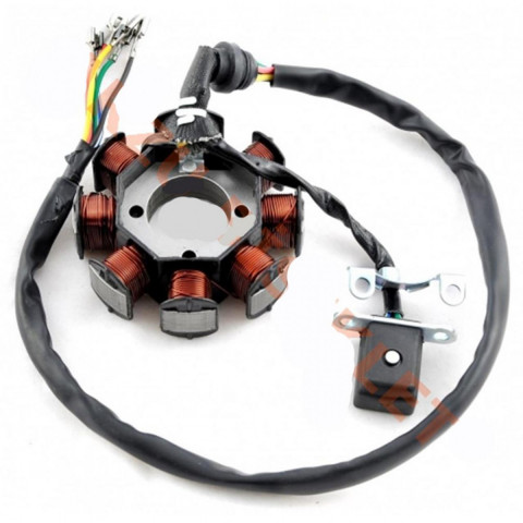 Mondıal Cg 125 Statör 8 Li Kalın Agk125  5 Kablo [1pembe 1 Mavi 1 Yeşil 1 Sarı 1 Siyah] [oem Kalite]