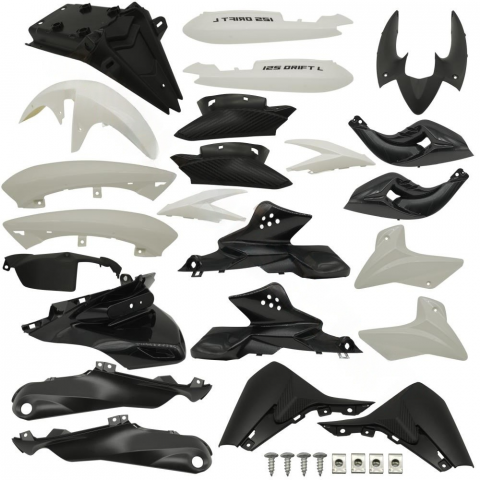 Mondıal Drıft L 125 Beyaz Yeni Model Kaporta Seti