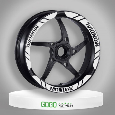 Mondial Uyumlu Beyaz 1 Set Jant Şeridi