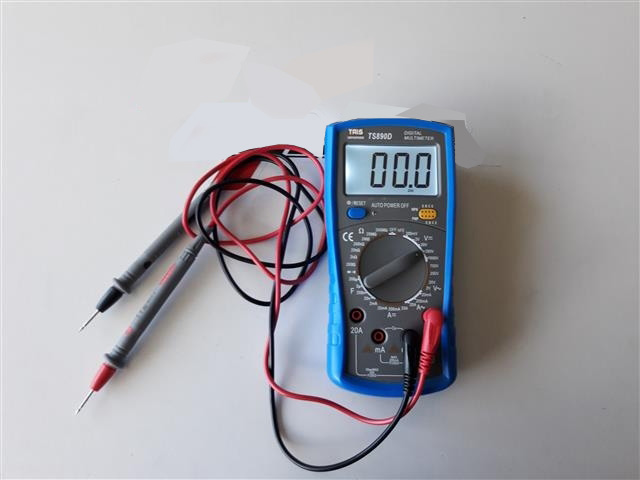 Motospartan Akü Kutup Başı Kontrol Cihazı Dıgıtal ( Avometre - Multimetre )