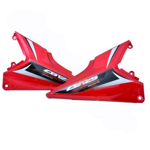 Motospartan Akü Yan Kapak Takım Honda Cb125 Ace Kırmızı