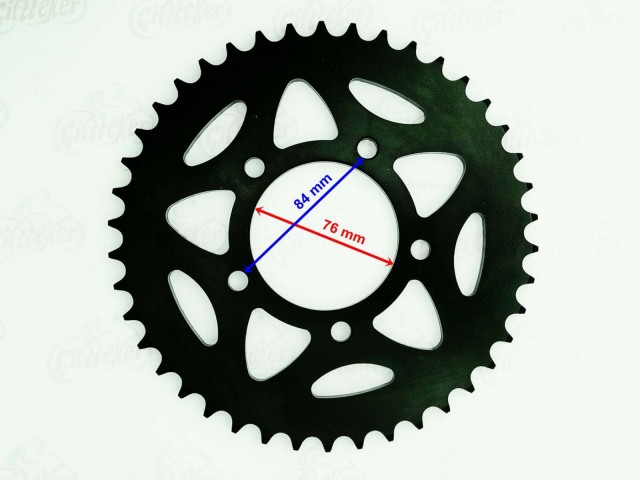 Motospartan Arka Dişli 42t 525 Benelli 250 İç 76mm 5 Delikli Çanaklı Ind