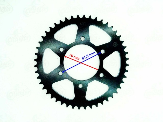 Yamaha Mt 125 Arka Dişli 48t İç 76mm 6 Delik  ( 2015-2017 ) Yzf-r125 ( 2008-2015 ) 428 Z