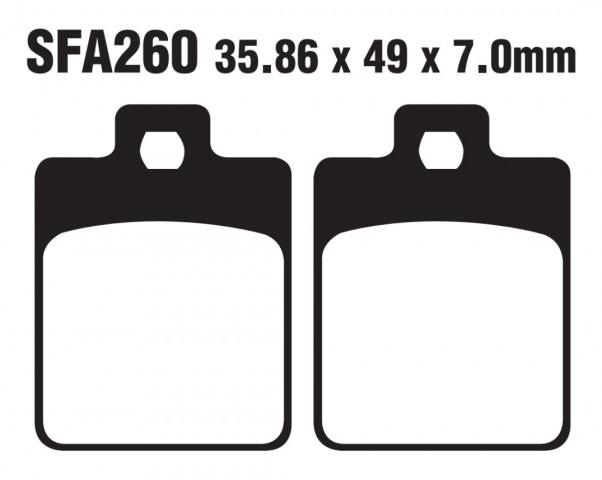 Sym Fıddle 3 200ı Arka Fren Balatası Sfa 260 Symphony 125-200 - Jet 14 200i Peugeot Belville