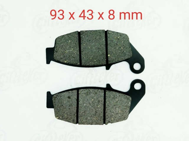 Motospartan Arka Fren Disk Balatası 8 Mm Tvs Apache Rtr 180-200