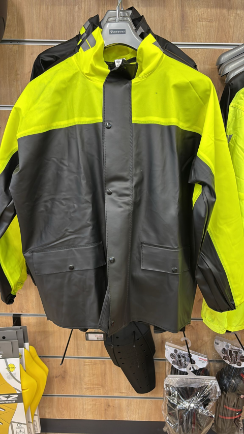 Motospartan Astarlı Yağmurluk Takım Kurye Paketçi Pvc Neon Sarı Siyah