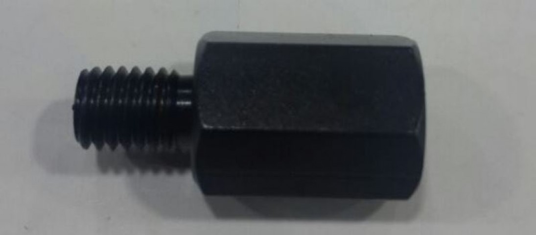 Motospartan Ayna Aparatı Adaptörü +10mm -8mm 10mm Düzden 8mm Terse Siyah