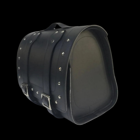 Motospartan Chopper Motosiklet Deri Arka Çanta Üçgen Da 02