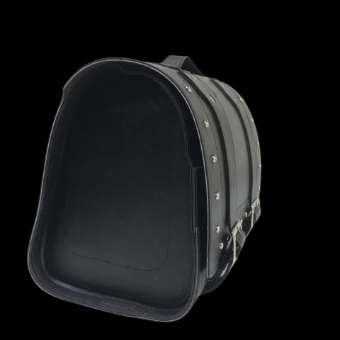 Motospartan Chopper Motosiklet Deri Arka Çanta Üçgen Da 02