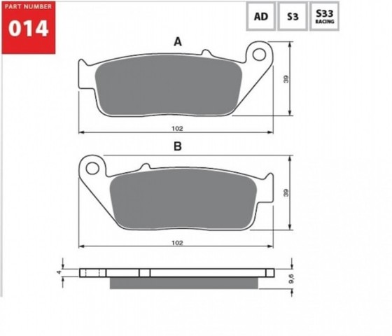 Motospartan Fren Balatası Ön X-max 250 (10-17) Forza 250 (18-21) X-max 400 X-cıty Nc750 S X Cbr 650f Fjs400 Fjs600 014. 196.