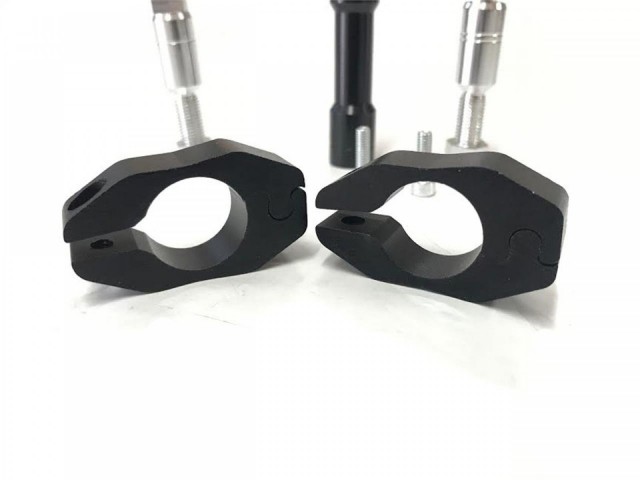 Motospartan Gidon Ara Bar Cnc Siyah Tek Parça & 22mm - 28mm