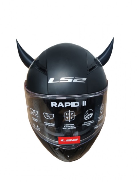 Motospartan Kask Boynuzu Siyah 7.5cm