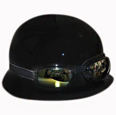 Motospartan Kask Yazlık Yarım Mat Siyah Beden Chopper Model Gözlük Hediyeli 55-56 Small