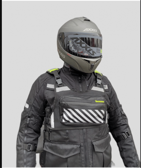 Motospartan Reflektörlü Göğüs Çantası