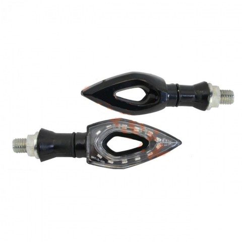 Motospartan Sinyal Takımı Led Kayan Karbon Wkt Tl 02 Sarı Işık Universal
