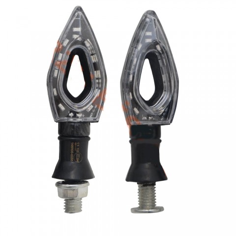 Motospartan Sinyal Takımı Led Sarı Işık Rt-072 Karbon Universal