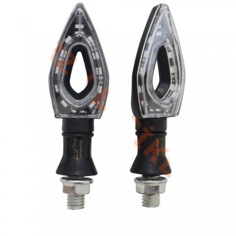 Motospartan Sinyal Takımı Led Sarı Işık Rt-072 Siyah Universal
