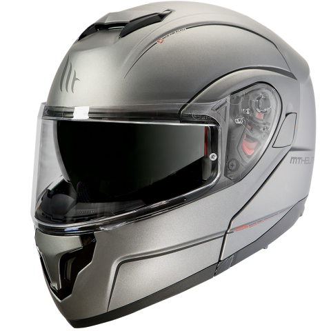 Mt Atom Sv Solıd Çene Açılır Kask A2 Gls Mat Tıtanıum Kask Small