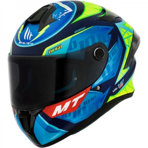 Mt Targo S Dıogo Moreıra C7 Kapalı Kask Parlak LARGE
