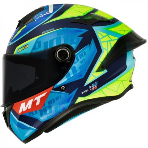 Mt Targo S Dıogo Moreıra C7 Kapalı Kask Parlak LARGE